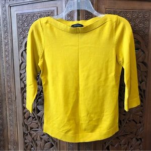 Ann Taylor mustard gold boat neck sweater